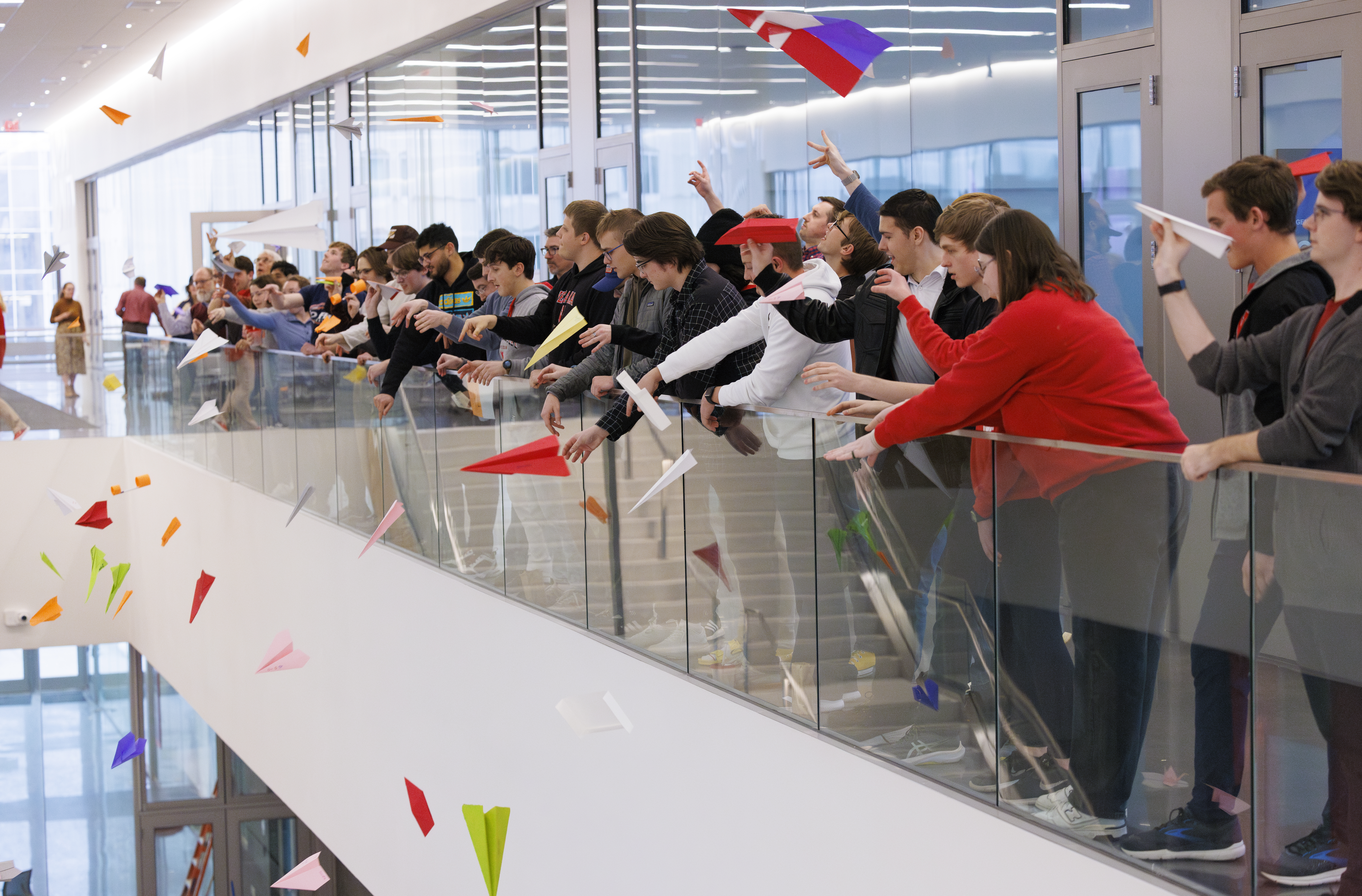 Airplane contest in Kiewit Hall