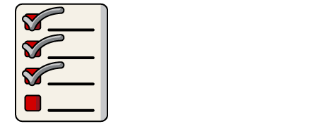 decorative icon of a checklist