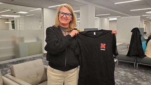 Student with Libraries t-shirt