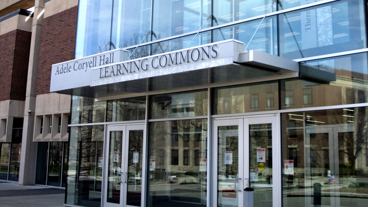 Exterior of the Adele Coryell Hall Learning Commons.