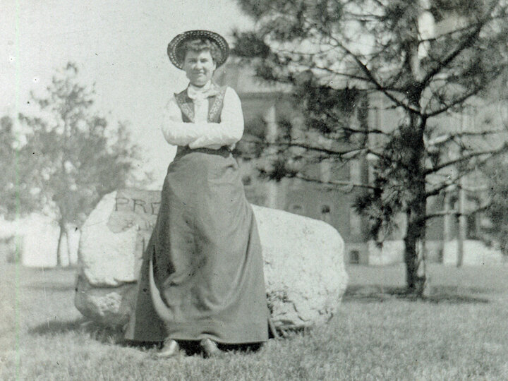 From the founding of the institution, Willa Cather's time on campus (pictured), and more recent moments, a new online timeline is offering an interactive tour through the history of the University of Nebraska.