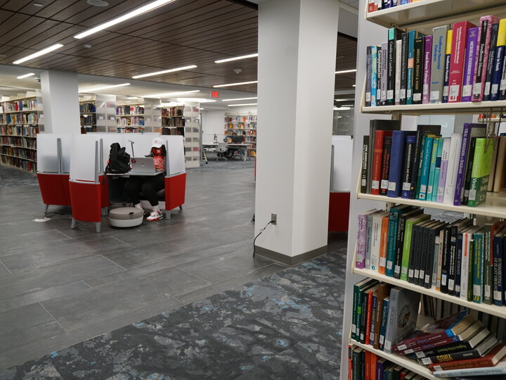 Photo of Dinsdale lower level quiet study area