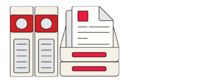 decorative icon of archive spec materials