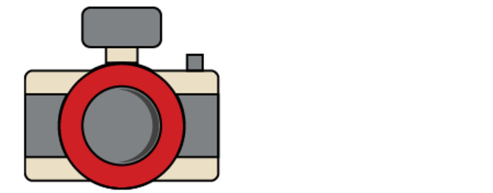 decorative icon of camera