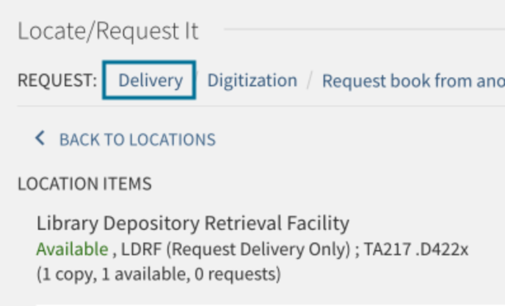 screenshot of a book listed in the catalog