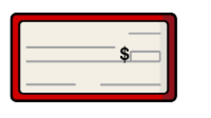 decorative icon of a check