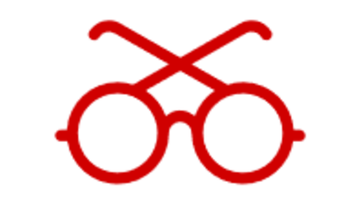 decorative icon of eye glasses