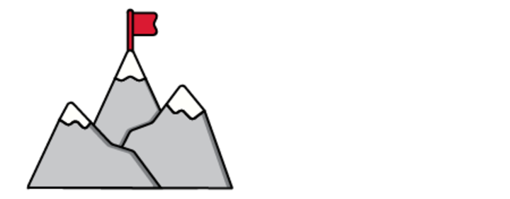 decorative icon of mountain top