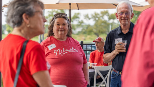 Attendees at the event
