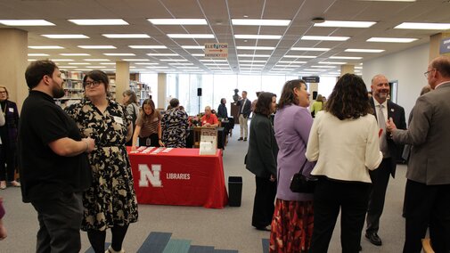 Attendees at the event