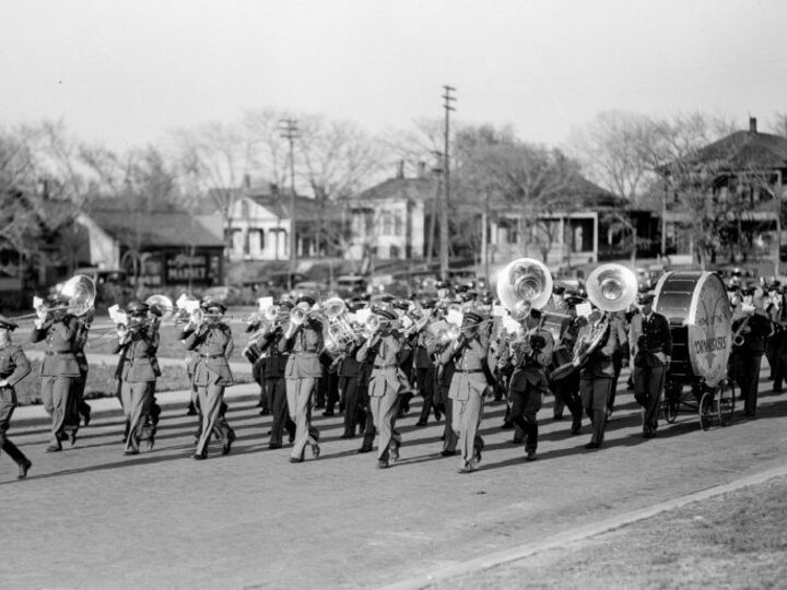 Cadet Marching Band. University Archives