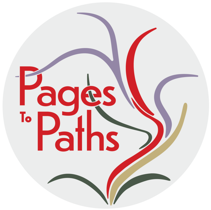 graphical icon for pages to paths anniversary celebration